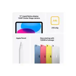 Apple iPad A16 Wi-Fi - Tablette - 256 Go - 11" IPS (2360 x 1640) - rose (MD4P4TY/A)_7